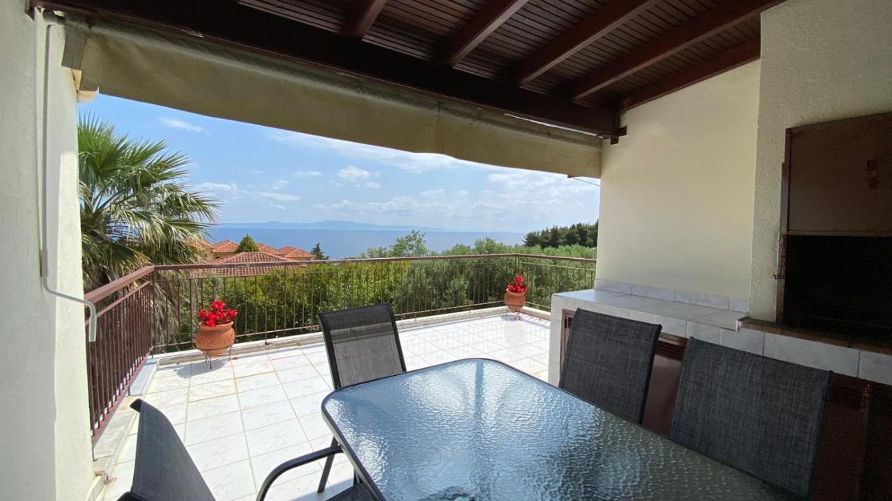Апартаменты Amazing Sea View Loft, Афитос Экстерьер фото