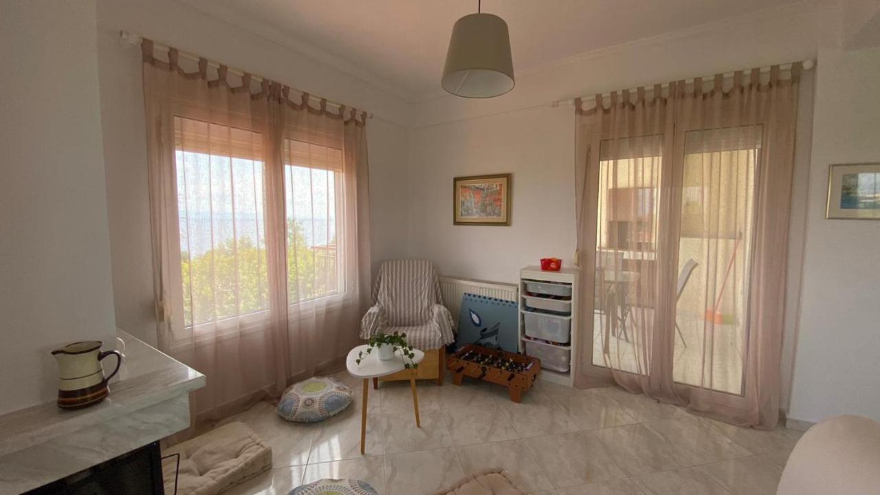 Апартаменты Amazing Sea View Loft, Афитос Экстерьер фото